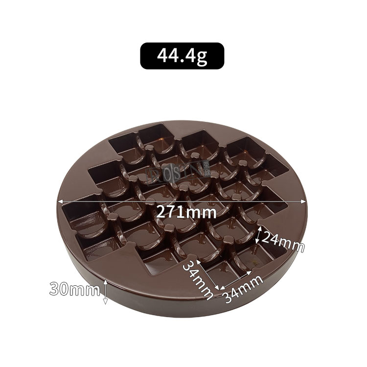 plateau blister en plastique pour chocolat ps