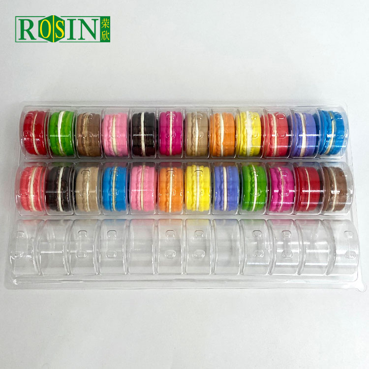 Emballage transparent pour macarons