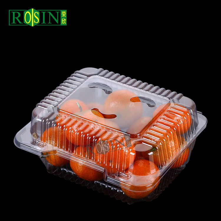 clear plastic fruit clamshell punnet box