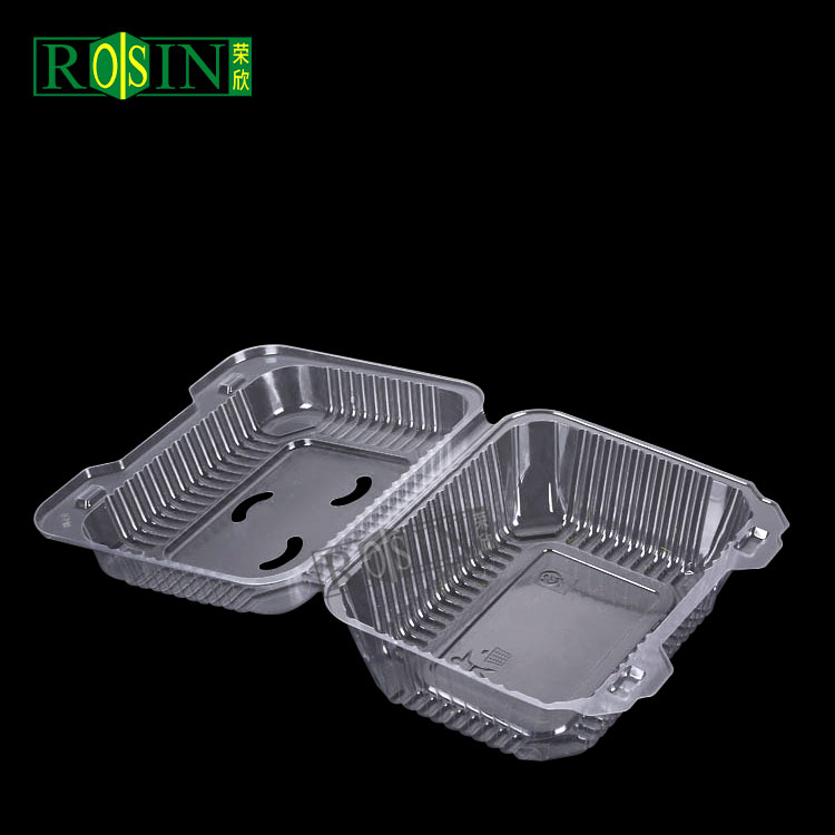 clear disposable plastic food box fruit container packaging