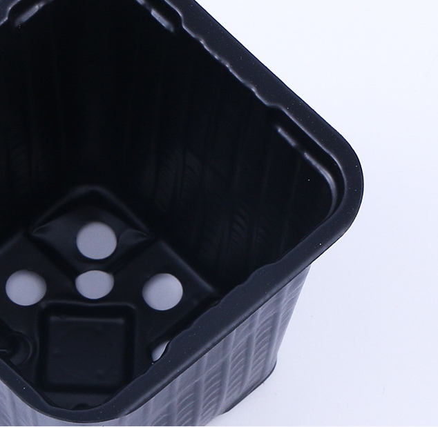 plastic plant planting pot with hole