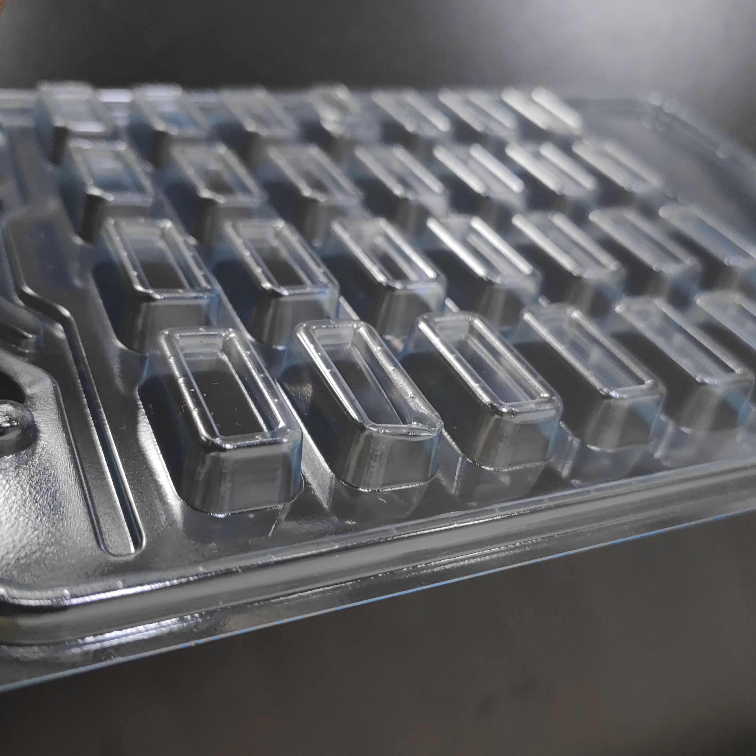 transparent medication tray