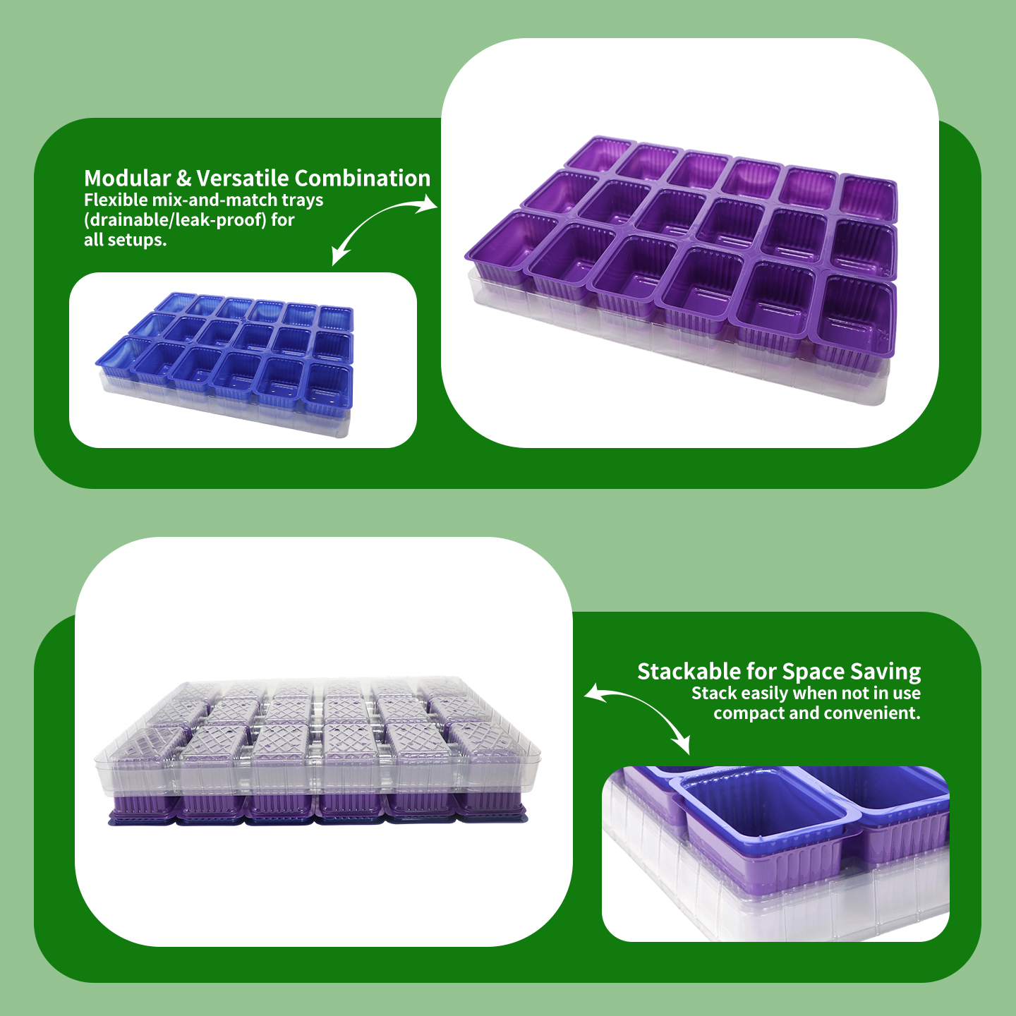 18 grid seedling tray
