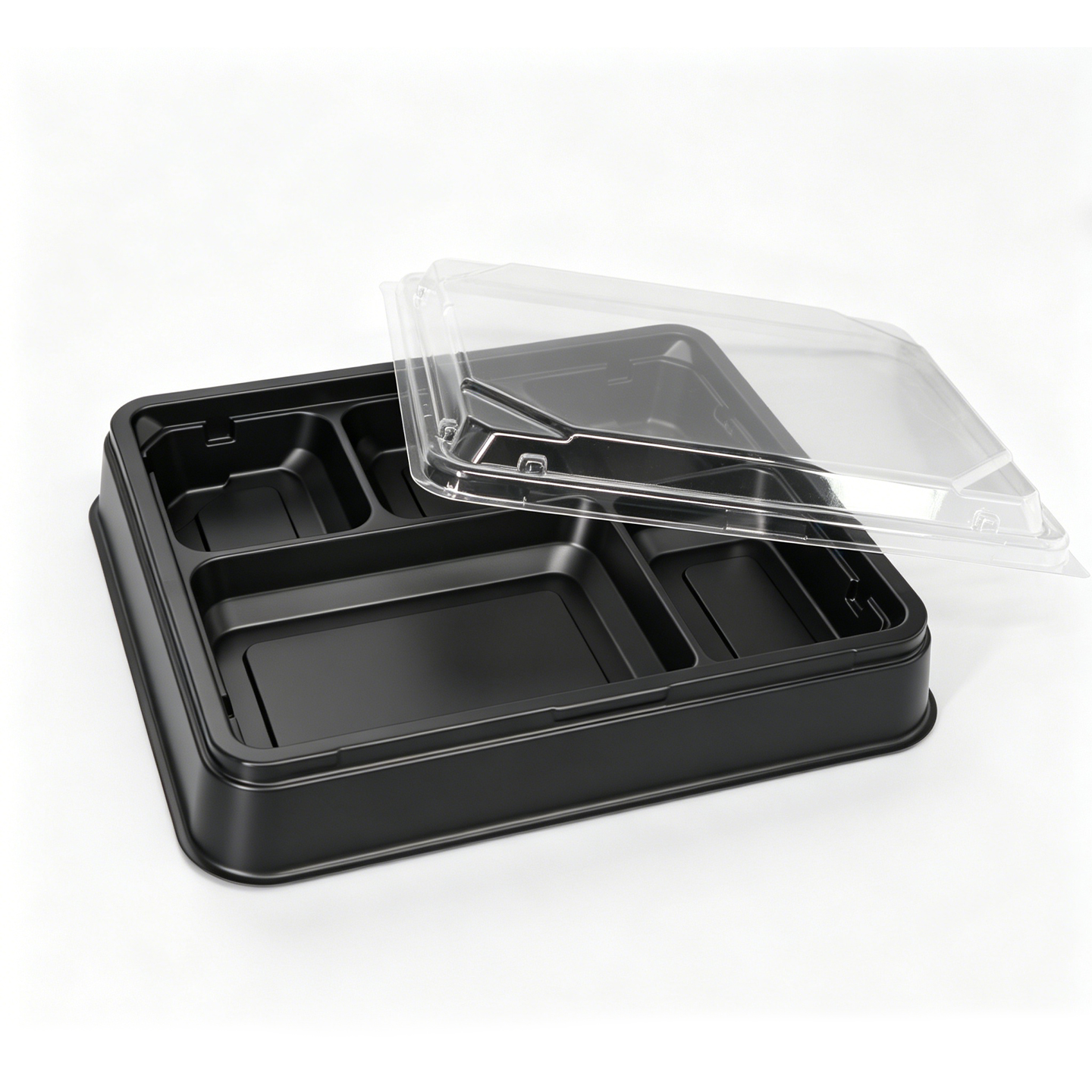 Disposable 4 panel meal box