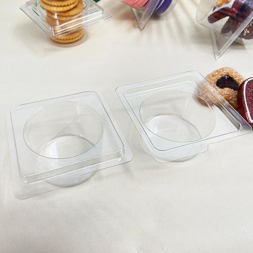 Plateau d'emballage approprié en plastique transparent à cavité unique pour les biscuits
