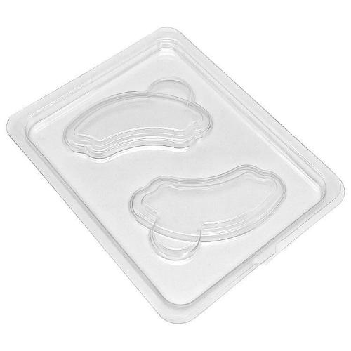 Emballage transparent de plateau de cils à clapet articulé en plastique jetable personnalisé en PET