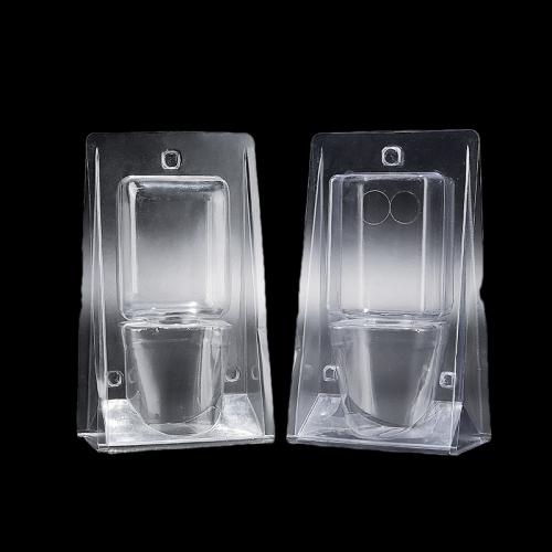 Emballage de boîte pliante de transport de pépinière d'emballage de retournement de plante en plastique PVC transparent formé sous vide personnalisé