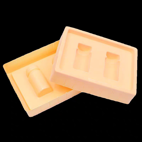 Plateau blister en plastique noir/blanc en plastique floqué PP PET PVC PS jetable personnalisé pour produits cosmétiques alimentaires