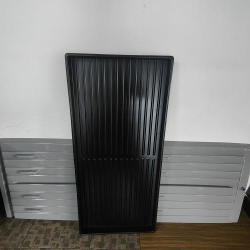 Plateau hydroponique rectangulaire en plastique PS jetable personnalisé noir de 3,5 mm d'épaisseur pour graines de serre