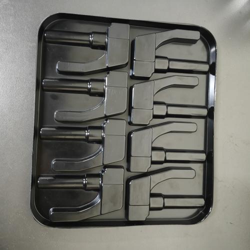 Plateau d'emballage sous vide pour outils médicaux en plastique PET transparent/noir personnalisé à 8 grilles