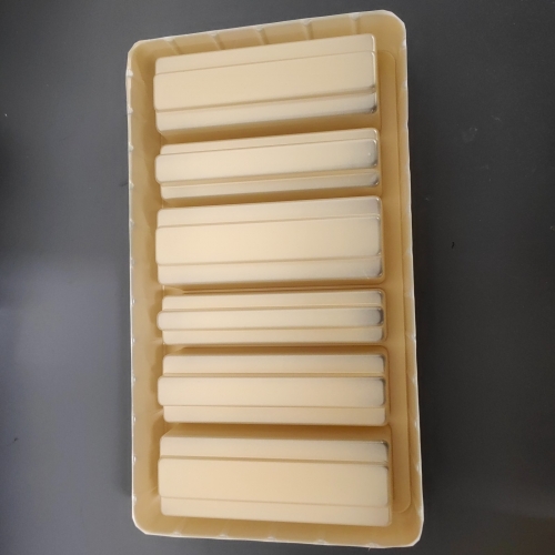 Plateau insert blister en plastique doré pour cavité PS personnalisé pour chocolat