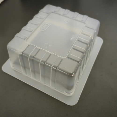 Plateaux à viande en PP biodégradable personnalisés, plateaux à tofu carrés en plastique