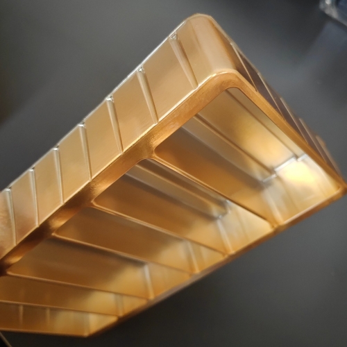 plateau personnalisé en plastique PP PET PS à alvéoles dorées pour emballage de chocolats avec 6 cavités