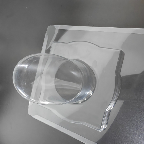 Emballage personnalisé transparent en plastique PET pliable à trois bords pour outil coulissant avec trou de poignée