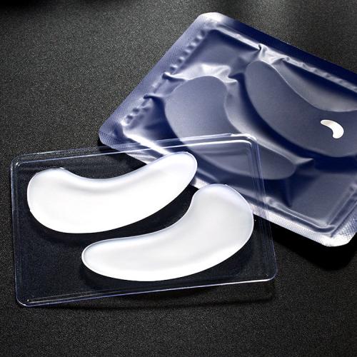 Emballage coque transparente articulée en PET plastique jetable personnalisé en 2 pièces pour bandes de faux cils